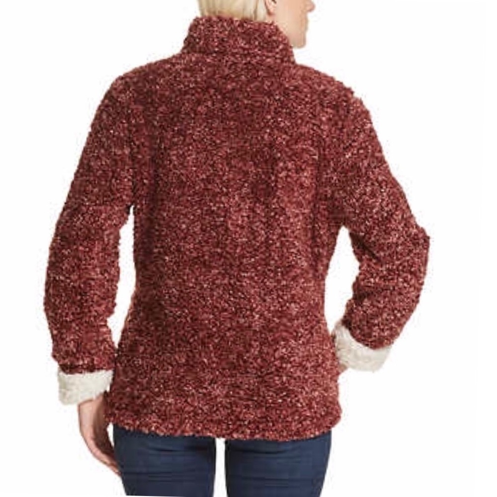 Sherpa Teddy Bear Jacket With Pockets Soft & Warm - Picture 5 of 8